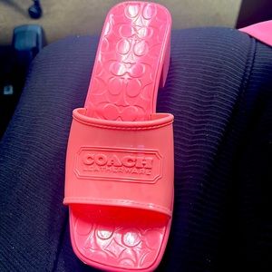Coach Scarlett Rubber block heel